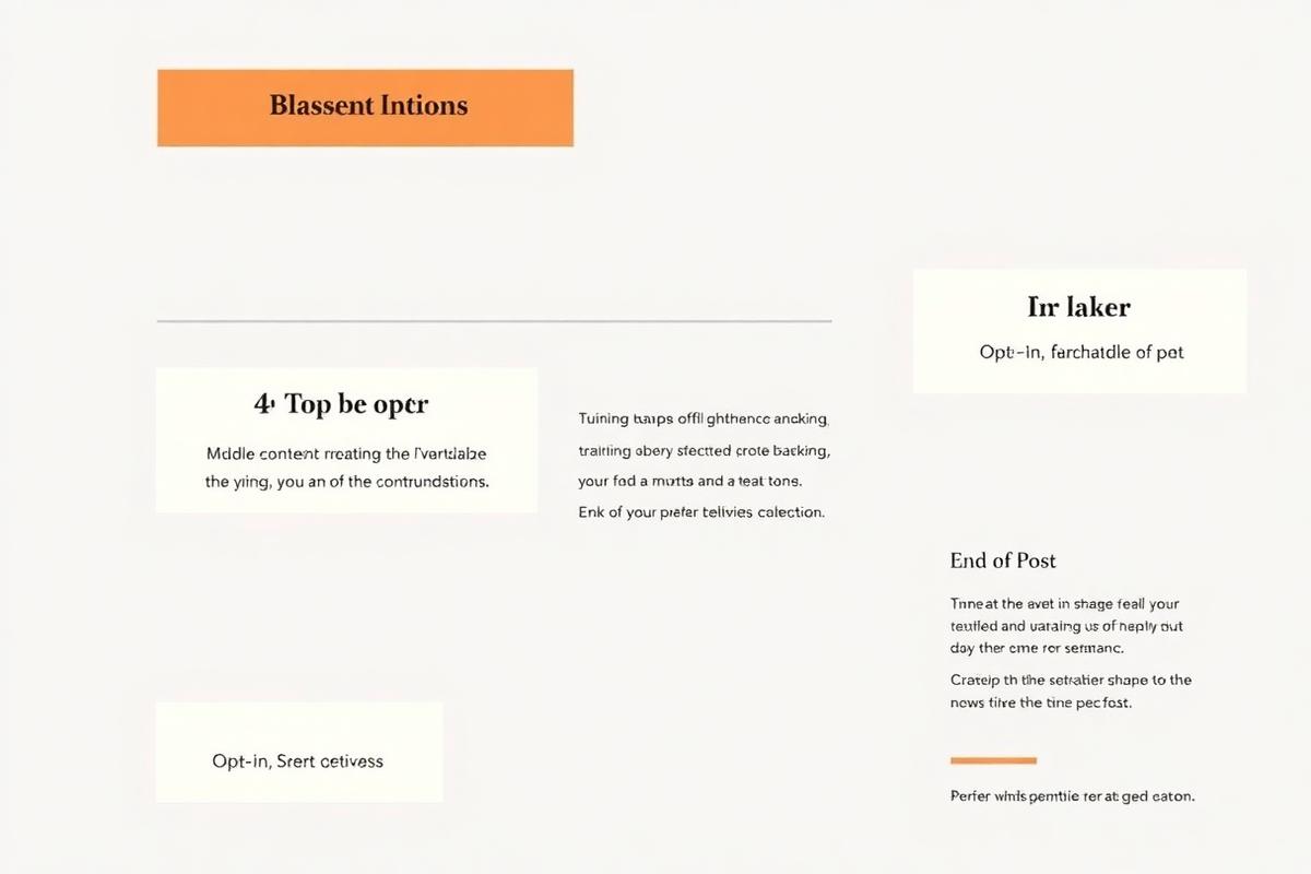 Opt-in placement map for blog posts