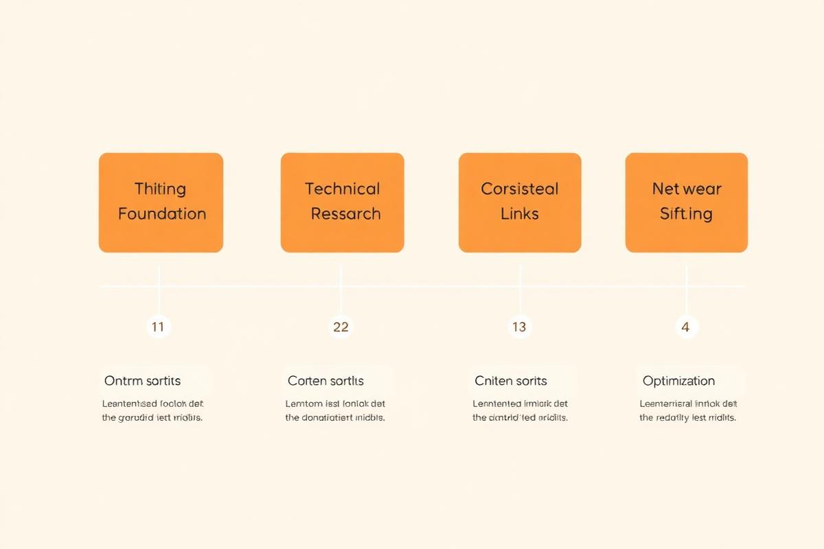 12-week SEO roadmap visual